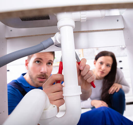 Plumber Fixing Sink For Member