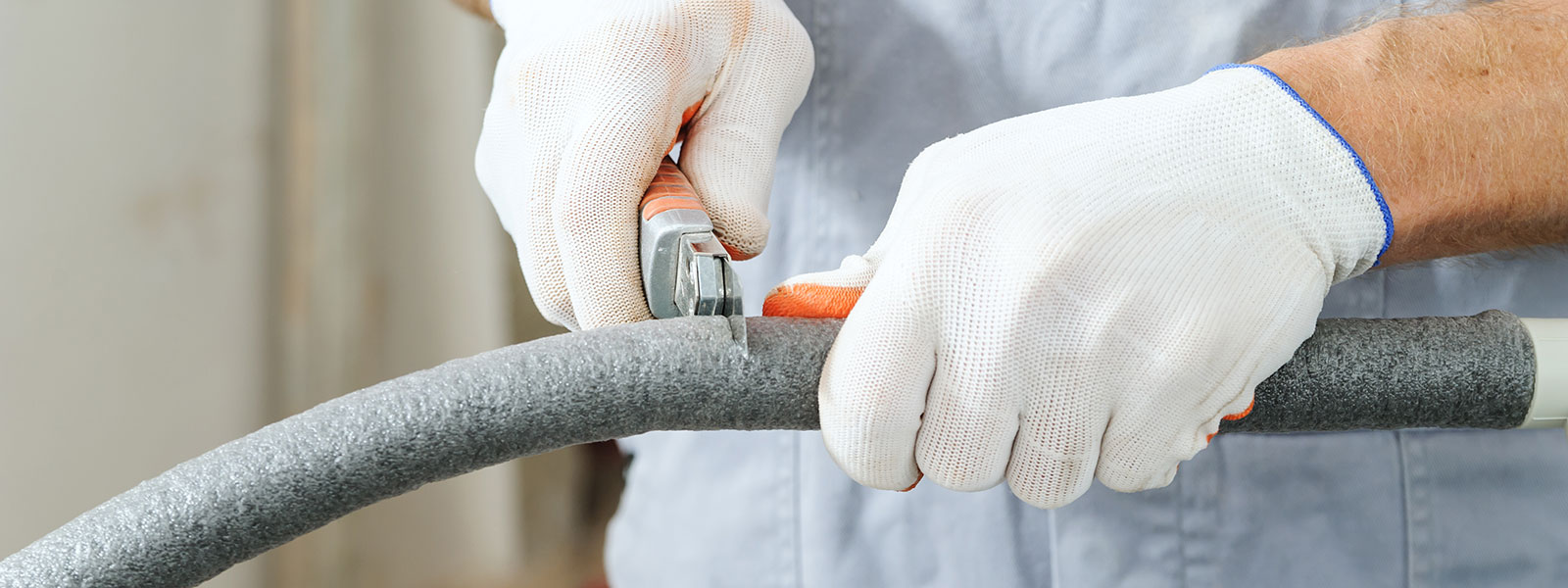 cutting insulation tube for pipes