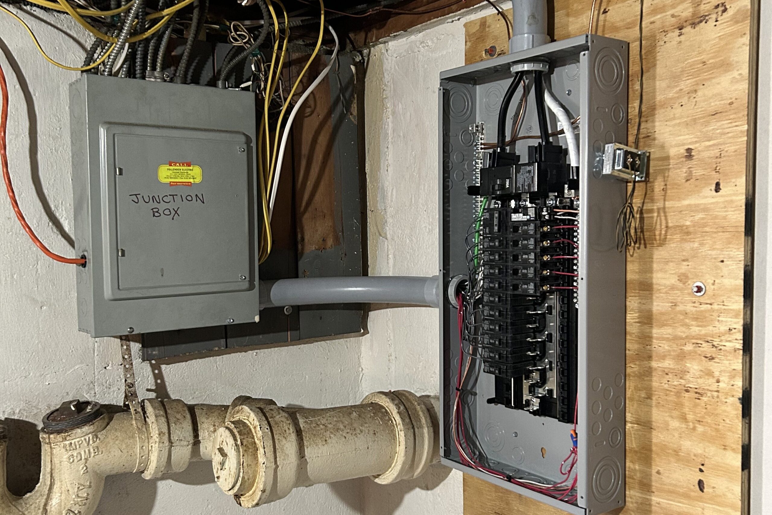 Spring power surges can affect an electrical panel like the one pictured