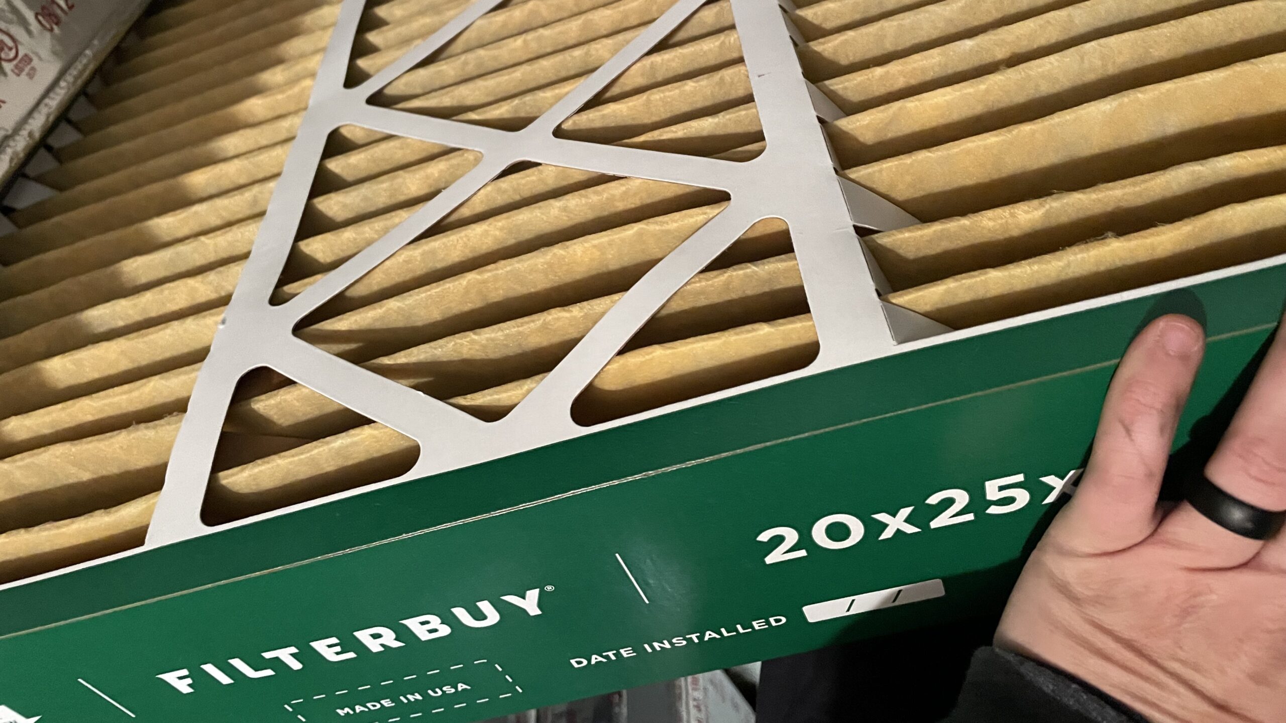 Is your HVAC system making spring allergies worse? You might need a new filter like this one.