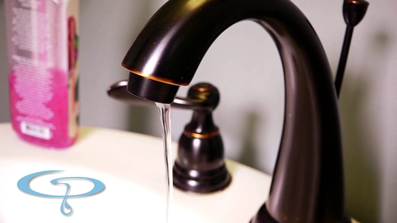 Close-up of modern kitchen faucet