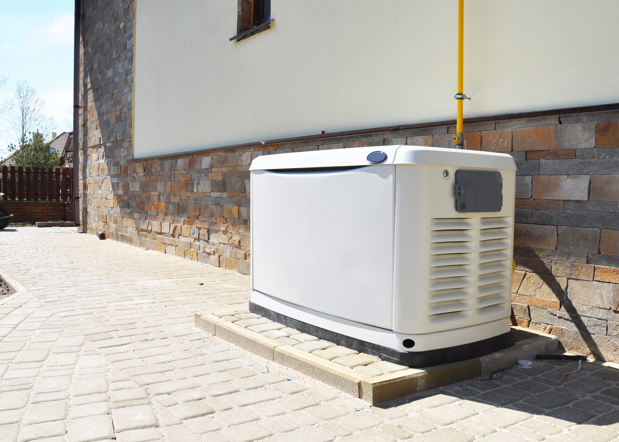 Whole-home standby generator installed by GEM technicians