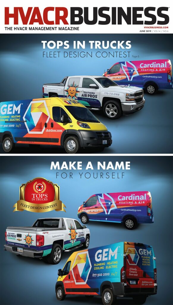 HVACR Business Magazine - GEM Wins Tops in Trucks Fleet Design Contest