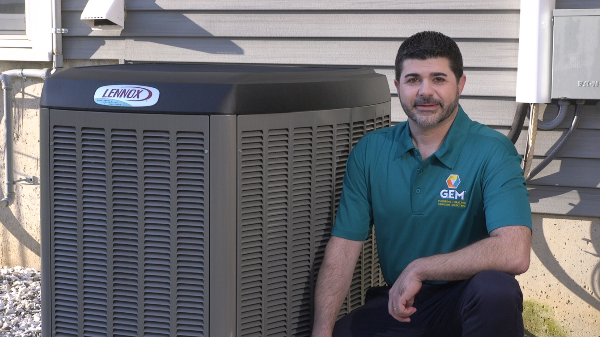 GEM Technician Fixing HVAC Unit